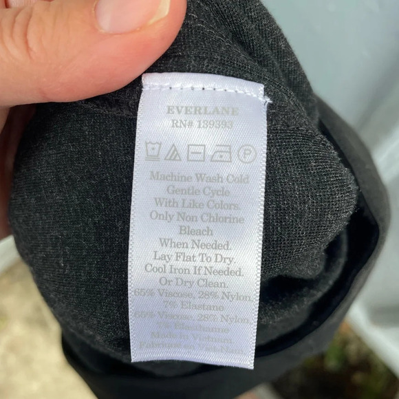 Everlane Dark Grey Stretch Ponte skinny pant, size 00 - Picture 11 of 12